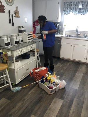 Let's us make your home go from dust to glitter!! At the hands of are wonderful and experienced cleaners.