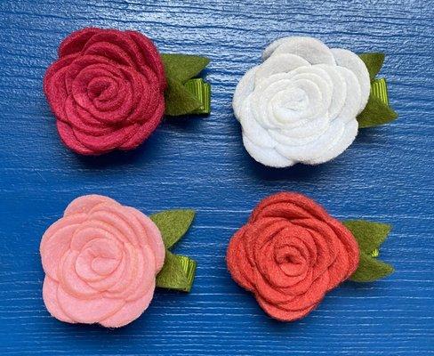 Sweet flower hair bows