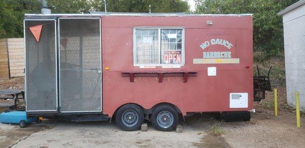 best old style smoke food trailer