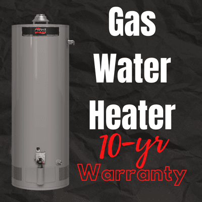 Need a new water heater? Check out our most popular option.  A 10-year warranted water heater from RUUD.