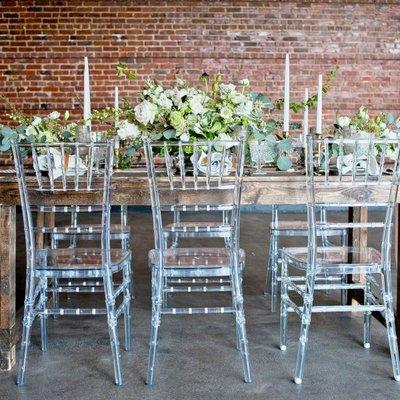 All rentals come with clear chiavari chairs complimentary.