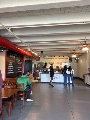 Main floor, ordering counter, some seating