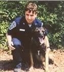 John as a K-9 Arlington Police Officer