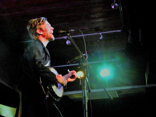 Willie Watson at his sold-out show at the CCC.  The founding member of Old Crow Medicine Show shared superb vocals, guitar, banjo expertise.