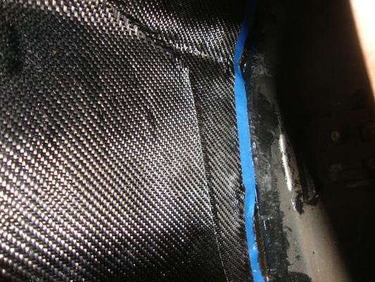 close up of carbon fiber