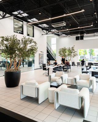 Inside our dealership, where you will receive exceptional customer service!