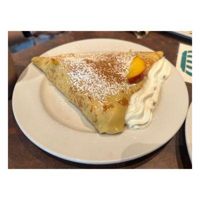 Peaches and Cream Crepe