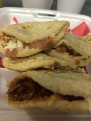 For under $7 you get four Gorditas (2bean and cheese & 2 favorites) a soup and a drink.