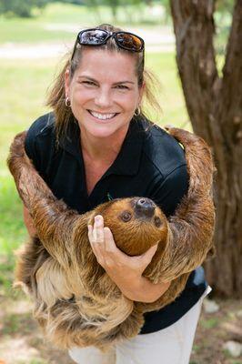 Book a sloth interaction. https://www.zoomagination.com/programs