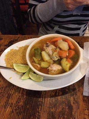 Caldo de Pollo.   Chicken Soup