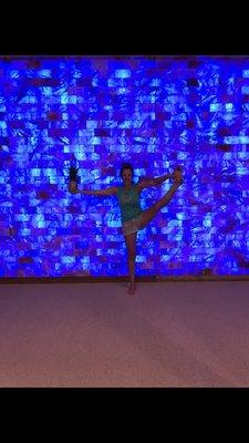 Himalayan Salt Wall yoga studio