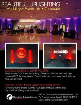 Event Uplighting, call for discount