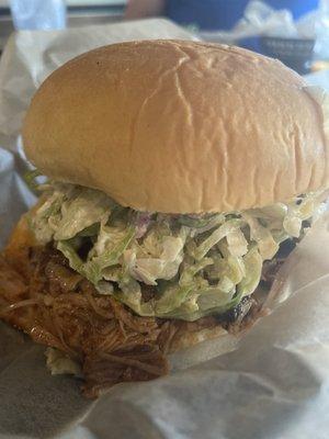 Pulled pork sandwich