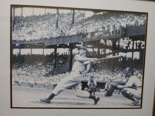 Wall art: Joe D'Magio at bat