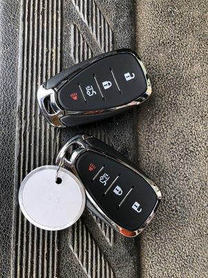 Prox keys for cars - laser cut and programmed