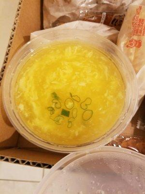 Delicious egg drop soup