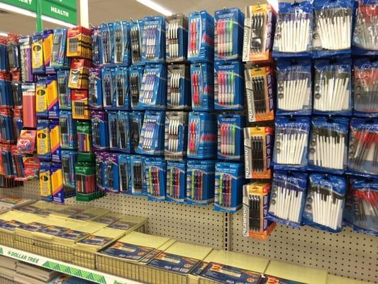 $1.00 packs of pens. }:{