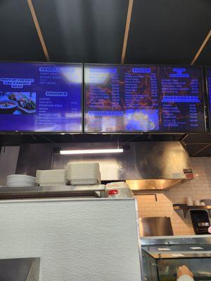 Additional view of the menu.