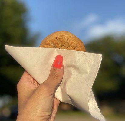 Close up of Peanut Butter Cookie