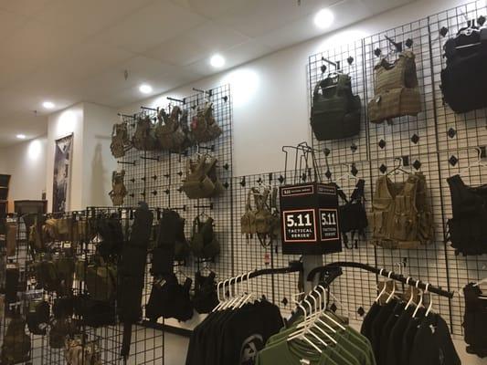 They do well selling airsoft equipment, hence the empty racks on the wall.