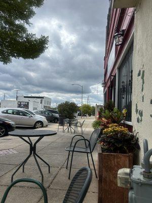 Outdoor patio area