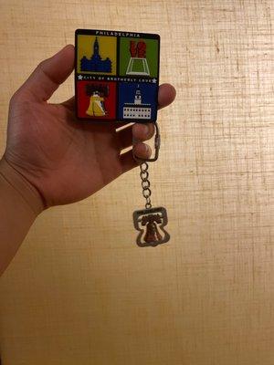 Keychain and magnet