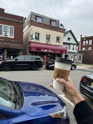 Store front with my Americano