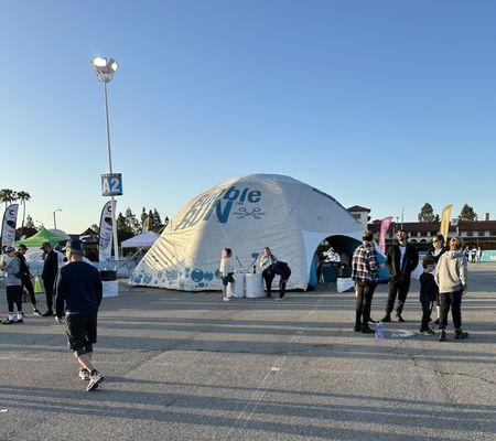 Bubble Run tent