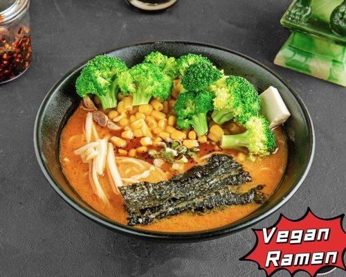 Vegan Ramen, comes with variety seasonal vegetables