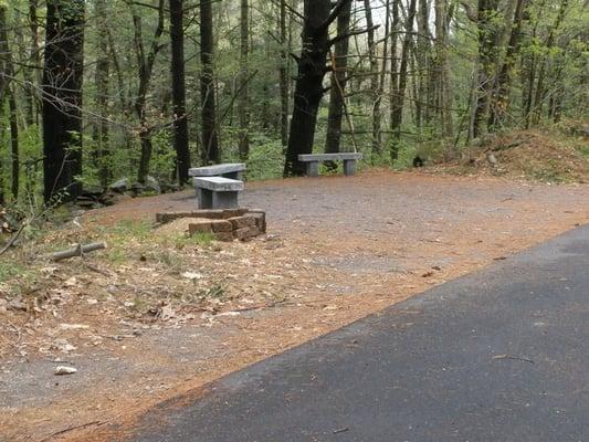 the 1 set of benches along trail (sofar)