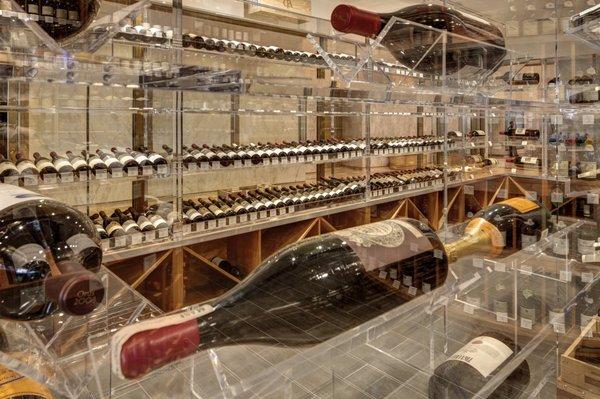 The rare wine vault at Morrell & Company Wine and Spirits