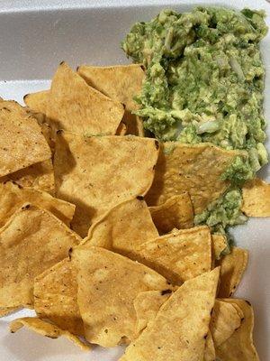 Guacamole and chips