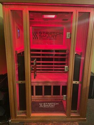 Infrared Sauna is great for recuperation, lymphatic drainage, inflammation and also includes chromeotherapy for various ailments