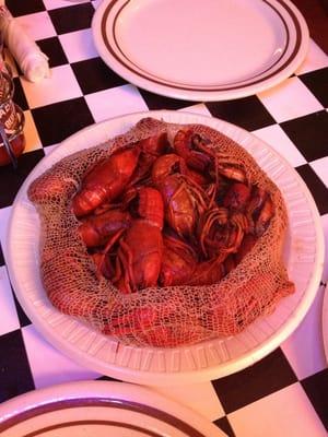 One pound of crawfish