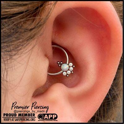 Daith piercing by Madii