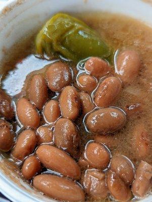 Bean slow cooked in yummy fats with a melt apart jalapeno