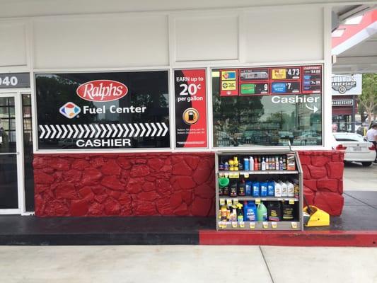 Cashier box. Cigs and energy drinks, and that's about all.