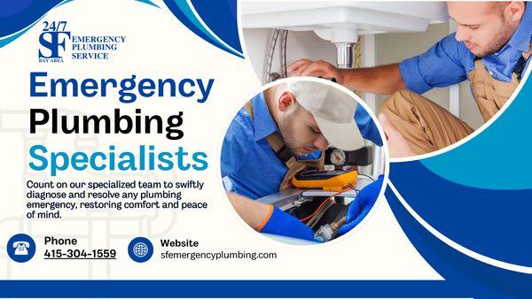 24/7 Emergency Plumbing Specialists at Your Service!