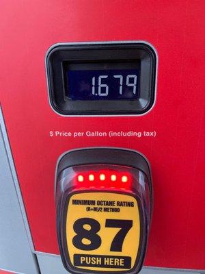 February 10, 2019, only $1.67 gal.!!!!!!