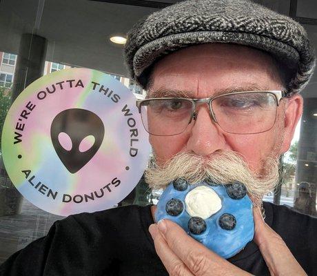 Lonny (@donutduster) with Blueberry Galaxy donut