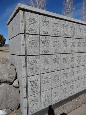 CARE can assist in placing cremated remains at the Veteran's Cemetery in Boulder City, where families can chose above ground or earth burial