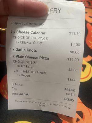 Garlic knots should not be more than 3 dollars, sesh a pizza slice is not even that much.