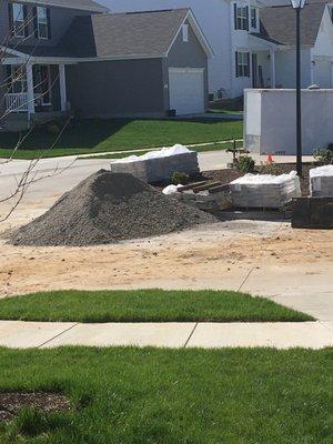 Day three of the first rock pile