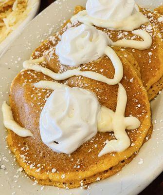 Silver dollar pumpkin pancakes