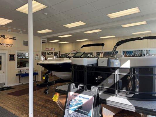 Irwin Marine's lobby and showroom.