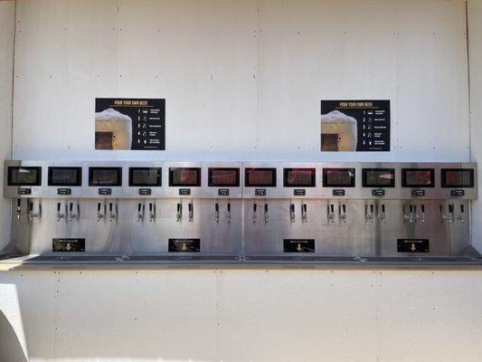 Cardo's new 24-tap self-serve beverage wall by PourMyBeer