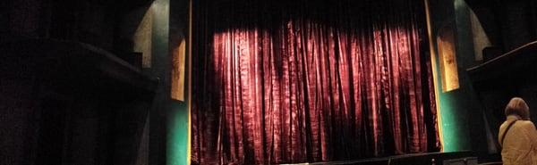 the curtain at Granada Theater in Philipsburg, MT