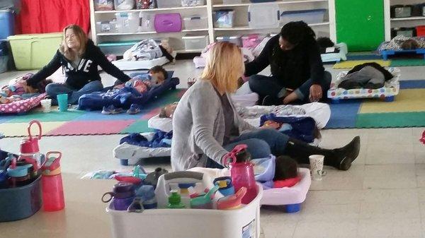 Nap time! Teachers give great care and love to every child