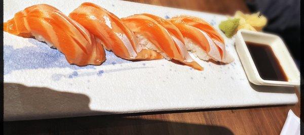 Fatty salmon sushi