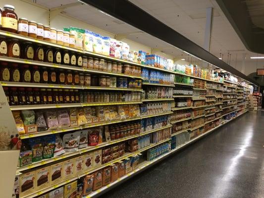 Whole aisle of healthy eats